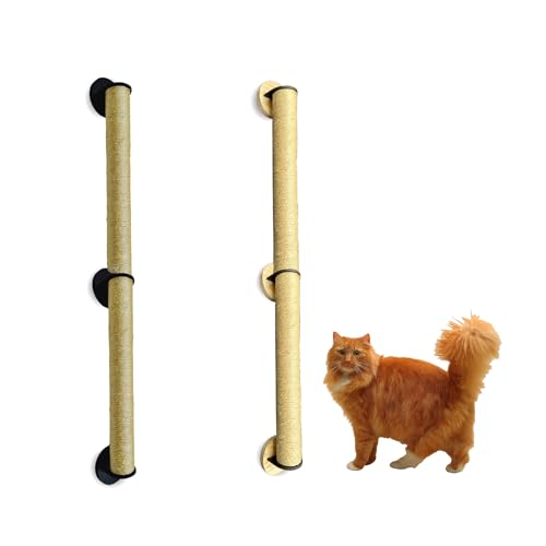 Arranhador Gigante para Gatos, Poste de Sisal para Parede, 100 Metro, Torre para Brincar, Fixação na