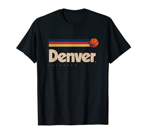 Denver Basketball B-Ball City Colorado Retro Denver T-Shirt