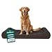 Furhaven Pet Dog Bed | Orthopedic Ultra Plush Faux Fur Ergonomic Luxe Lounger Cradle Mattress Contour Pet Bed w/ Removable Cover for Dogs & Cats, Chocolate, Jumbo