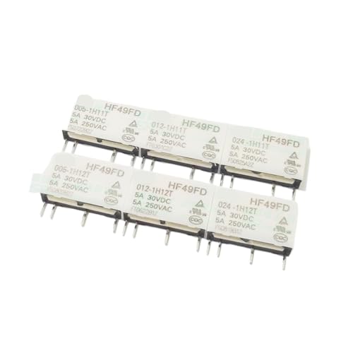POWTAXBJGD 20PCS/Lot Relay HF49FD-005 012 024-1H11T 1H12T 4PIN 5A(HF49FD-024-1H11T)