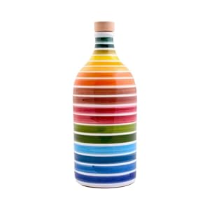 Extra Vierge Olijfolie Keramiek glas Regenboog peranzana – Muraglia – 500ml