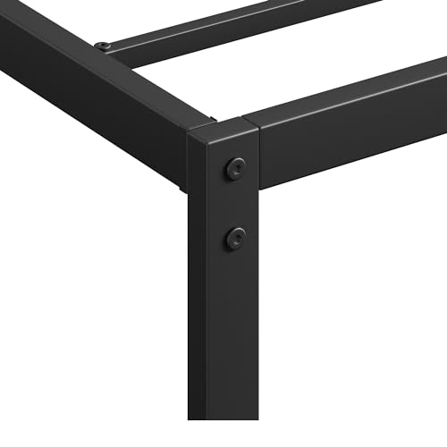 GAOMON 6 Inch Twin Bed Frame, Low Profile Twin Metal Platform Bed Frame Support Mattress Foundation, Noise Free, Easy Assembly, Black