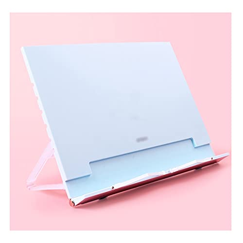 TOMYEUS Leggio Plastic Book Stand Supporto Regolabile for Scrivania Lettura Pieghevole Pieghevole Documento Documento Documento Texte Libro Libro da Cucina Spartito 10 x 8.7 Pollici Portalibro