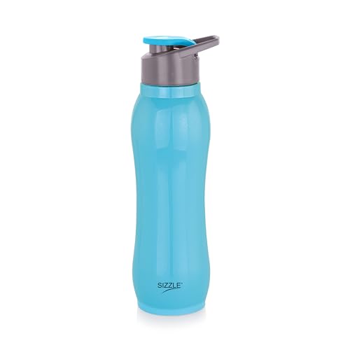 Sizzle Sports Stainless Steel Water Bottle 750 ML – Lightweight Leakproof Water Bottle with Flip Lid | Blue Pack of 1