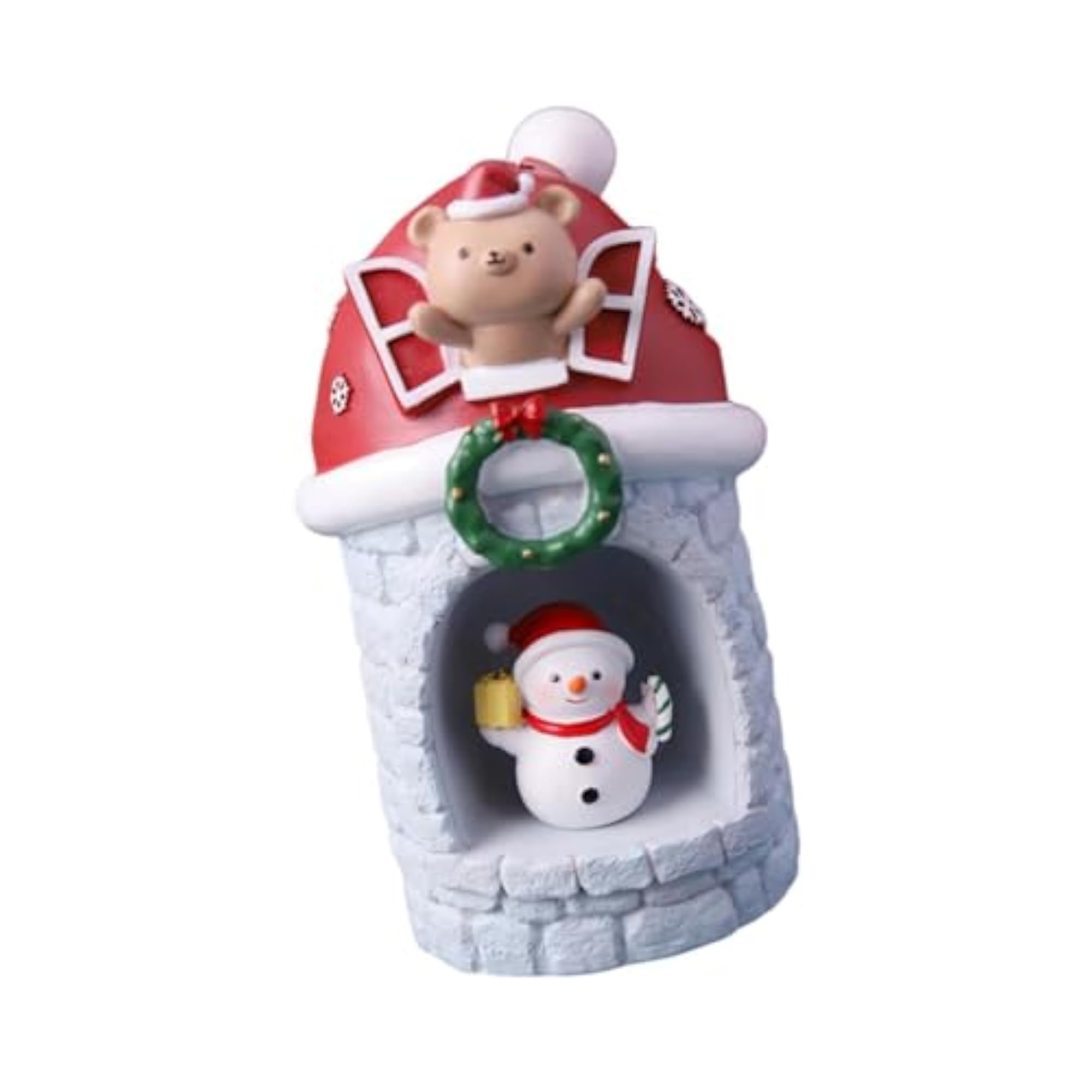 Christmas Village House Decoration LED Statue
