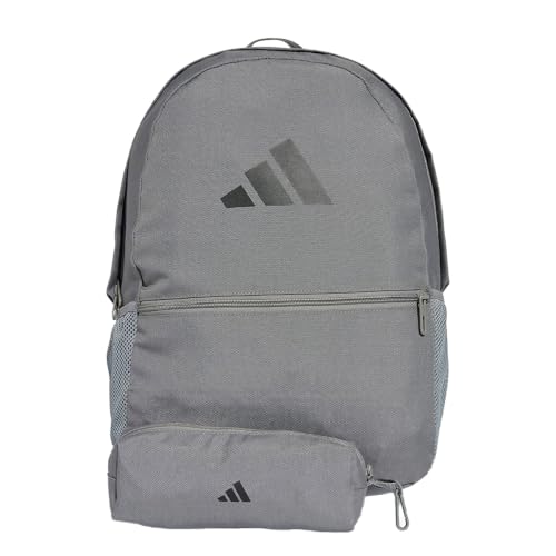 adidas Mixte Pencil Case Backpack, Grey Three/Black, One Size
