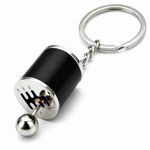 Image of Gearbox Keychain, Six Speed Manual Transmission Stick Shift Keyring, Auto Part Creative Fidget Toy, Car Shifter Gear Keyfob Automotive Key Chain Ring, Decoration Accessories (Multicolor)