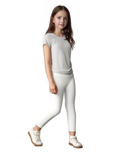 Girls Athletic Leggings High Waist Yoga Pants Dance Running Sports Tights4