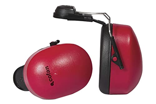 Cap Mounted Ear Muff, Red, SNR-23 Db