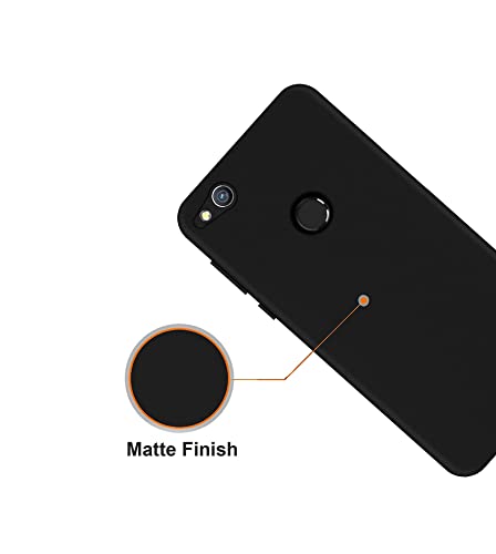 Image of Mobile Back Cover Case for Honor 8 Lite (Silicone Case|CameraProtection|Black SC1510)