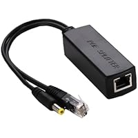 Gigabit PoE Splitter DC Stecker, Divisor PoE 48V PoE a DC 12V