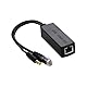 PoE Adapter Splitter DC Stecker, 48V PoE zu DC 12V 2A Ausgang Power Over Ethernet Splitter Adapter, IEEE802.3af/at Standard, Aktiver PoE Adapter Splitter für IP Kamera, AP, Smart Home, 240 mm (1)