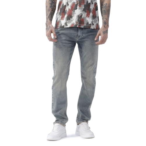 Image of BASICS Cotton Stretch Men's Jeans | Smart Casual Denim | Ultra-flexible stretch cotton denim. Modern style. Durable, breathable & built for all-day travel comfort.