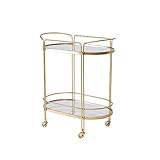 tee speisewagen Installationstyp: Bodentyp WANWEN Tieyi Light Kleiner Wagen Speisewagen Gold Sofa Seite Tee Wasserwagen Restaurant Mit Rad Beweglichem Regal Little Surprise