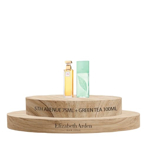 Elizabeth Arden 5th Avenue After 5 Eau De Parfum, Permufe Mujer, Fragancia Floral, 75 ml & Green Tea Eau de Parfum, Perfume Mujer, Fragancia Floral Cítrica, 100 ml