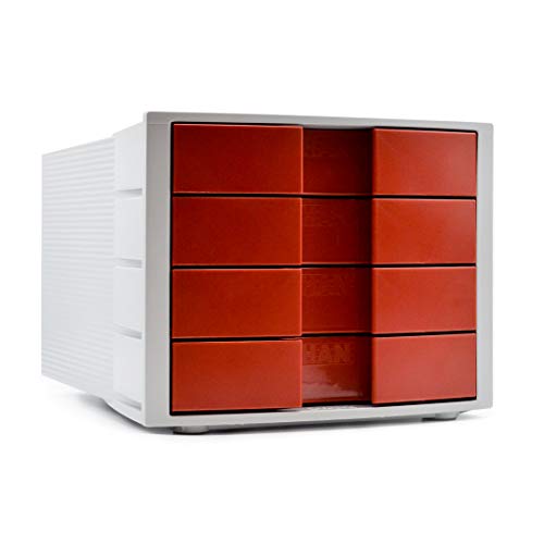 HAN Impulse 4-Drawer Desk Organizer, Red (HIDO4-RD)
