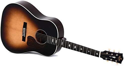 Sigma SJM-SG45 – Guitare acoustique Dreadnought slope shoulder – Sunburst brillant (+ soft case) - Les Beatles, Paul McCartney, John Lennon, RIngo Starr, George Harrison Sigma SJM-SG45 - Guitare acoustique Dreadnought slope shoulder - Sunburst brillant (+ soft case) – Image 4