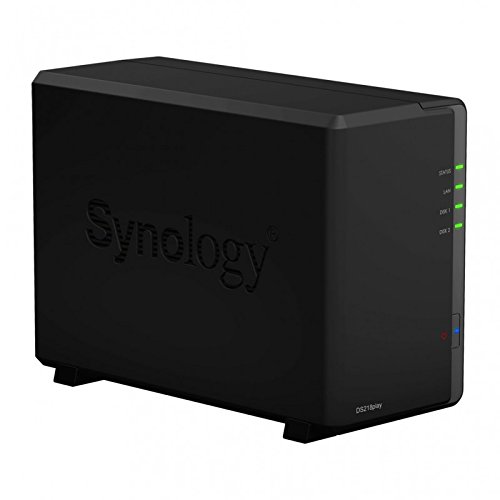 Synology DS218play NAS（HDD 4TB×2） Synology DS218play 8TB 2 Bay Server with 2x WD RED 4TB Hard Drives