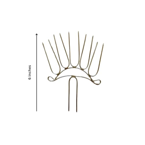 SRI YAGNAA - 5 Pin Decorative Stand for Varalakshmi Pooja - Varalakshmi Pooja Kalasam Flower Stand Stick - Varalakshmi Pooja Stand - Varalakshmi Pooja Items