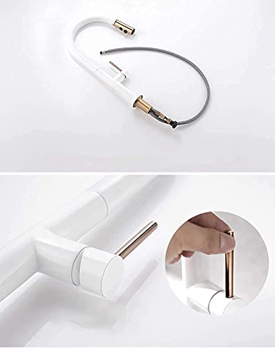 Robinet de cuisine blanc résistant pour simplifier la vaisselle difficile - 6