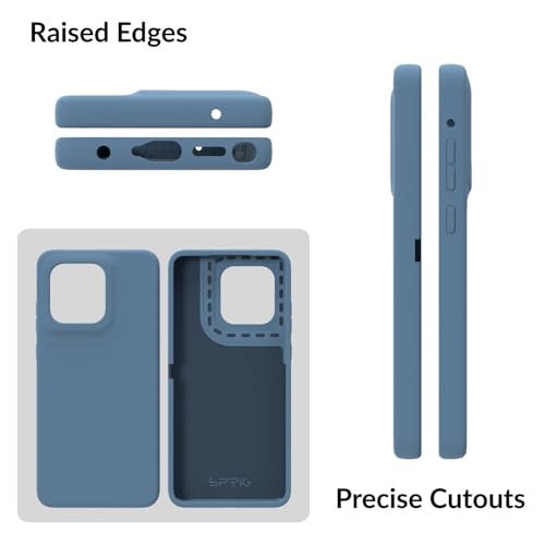 Image of SPRIG Compatible with Moto Edge 60 Stylus Premium SilkTone Back Cover Drop Tested Shock Proof Mobile Case for Men, Women, Boys and Girls with Camera Protection (Denim Blue)
