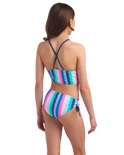 Kanu Surf Girls, Daisy UPF 50 Beach Sport Halter Tankini 2-Piece Swimsuit, Vera Blue, 10 - Thumbnail 6
