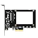 GLOTRENDS PU11 U.2 zu PCIe 4.0 X4 Adapter für 2.5 Zoll U.2 SSD, PCIe 4.0 X4 Full Speed