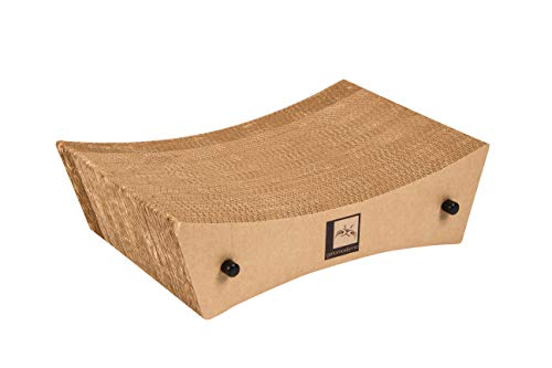 Gatomoderno Kit Refil de Arranhador para Gatos de Papelão Kraft com Porcas e Parafusos, Modelo Wave