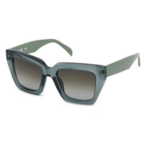 Gafas de sol TOUS de acetato premium en verde agua brillante de alta gama femenina