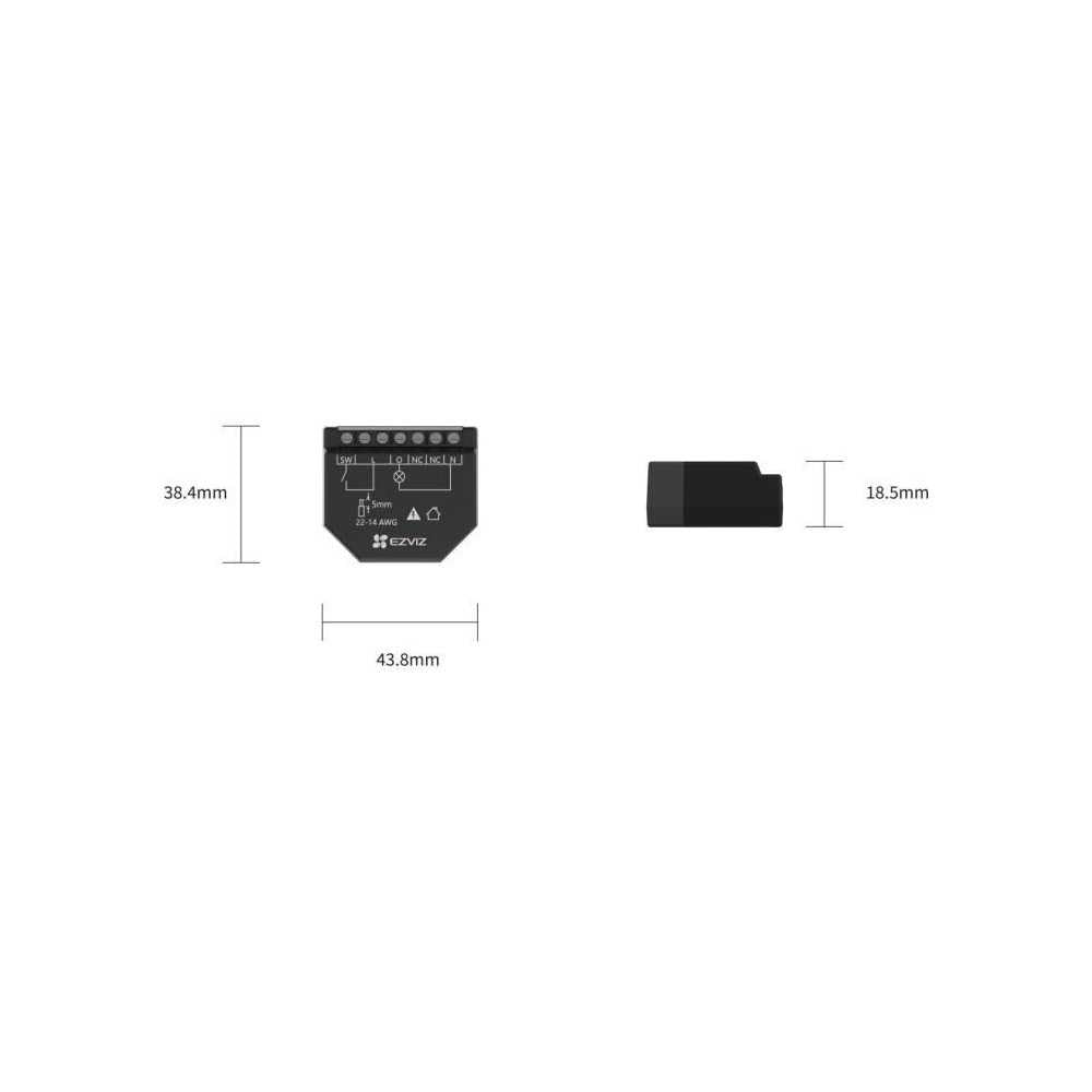 Relais Wi-Fi - EZVIZ - T35WM - Contrôle intelligent - Google Assistant - Amazon Alexa