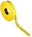 Produktbild Triuso Trassenband Warnband Trassenwarnband Einlegeband Grabenband Sicherheitsband Sicherungsband 40mm x 250m "Achtung Gasleitung"- gelb