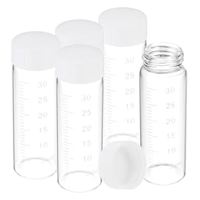 小さめ細めの自立型ネジ口ガラスバイアル瓶★1000本セット (最終) 小さめ細めの自立型ネジ口ガラスバイアル瓶☆1000本セット (最終)