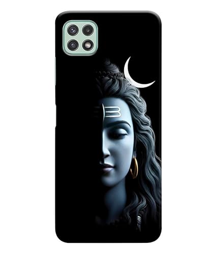 Image of Lord Shiva Half Face Printed Hard Back Case Cover Compatible for Samsung Galaxy A31 (Multicolor) - D1668