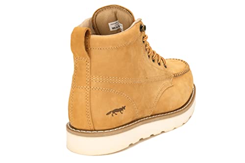 Image of Golden Fox Work Boots 6 inch Men's Moc Toe Wedge Comfortable Boot for Construction