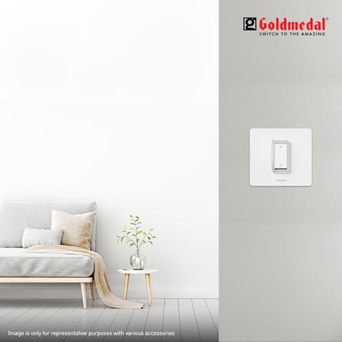 Image of Goldmedal Air Aero 10 Ampere Push Button 2 way Switch, White - (Pack Of 20)