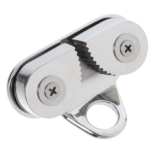 BESPORTBLE Stainless Cam Cleat for Sailboats Marine Grade 316 Rope Clamp Cam Cleats Boats Stainless Kayak Canoe Dinghy