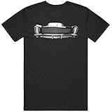 1965 Buick Riviera Front Grill View Silhouette T Shirt 2XL Black