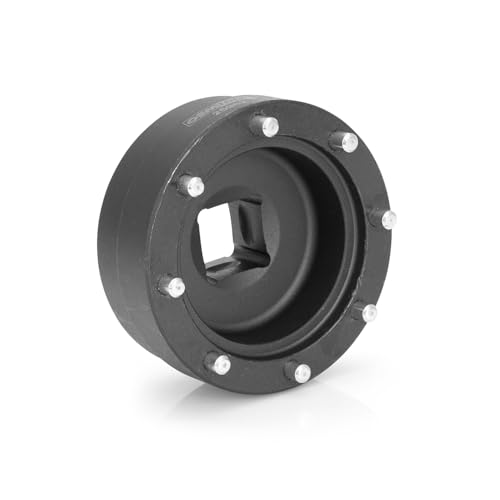 Image of OEMTOOLS 25962 Toyota 8 Pin Hub Locknut Socket, Removes and Installs Locknuts on Tacoma, 4Runner, Sequoia, and Tundra 2WD, 3 /4 Inch Drive, Solid Pin Design, Prevents Locknut Damage
