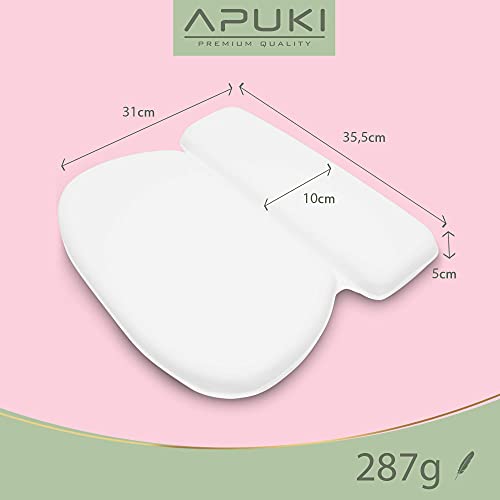 APUKI® Badewannenkissen für Badewanne | Badekissen mit pflegeleichtem Obermaterial | Nackenkissen Badewanne | Antibakterielles Kissen f. Nacken & Rücken | Badekissen für Badewanne | Wannenkissen - Image 3