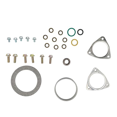 Image of PartsFlow Turbo Hardware Mounting Install Kit, Mounting Seal Set Compatible With 2008 2009 2010 Ford F-250 F-350 F-450 F-550 6.4L V8 Turbo Diesel 8C3Z9T514A