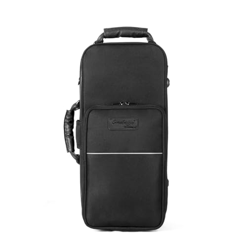 Omebaige Trompeta BGR Estuche rectangular, material de nailon 1200D, funda de trompeta con correas de...