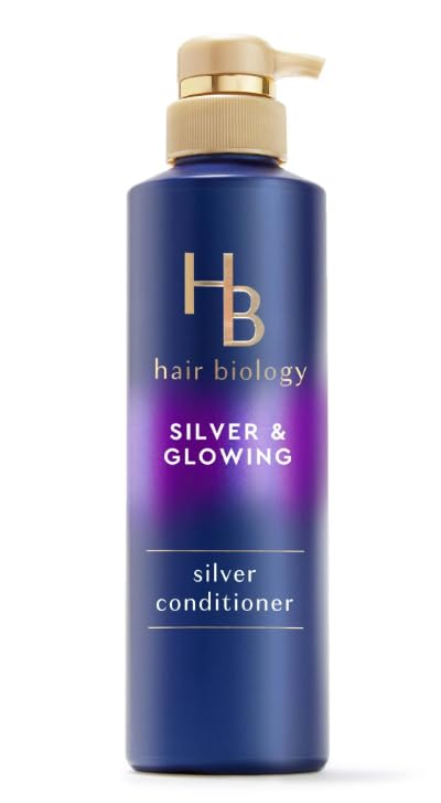 H B Silver and Glowing Purple Conditioner for Gray or Blonde Brassy Color Treated Hair, 12.8 fl oz (Pack of 1)