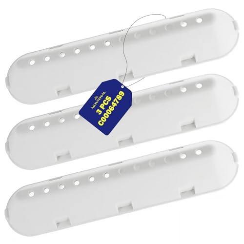 3 Piezas Aleta Tambor Lavadora 225x53x40 mm con Código Original 488000799111 488000533119 C00533119 C00268109 para Whirlpool para Indesit para Ariston - Garantía de 10 Años - MONTERAL