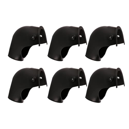 Doublures de sac de table de billard accessoires paniers poches caoutchouc 6pcs - 4