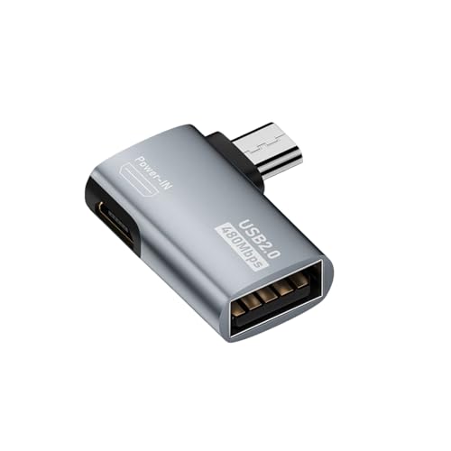 Klaisy Adaptador OTG USB macho a USB hembra, adaptadores USB compatibles con teléfonos o tabletas que soportan la función Otg