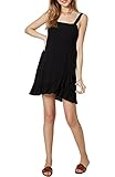 Jupe doublée O\'NEILL Robe débardeur courte tissée pour femme, Noir/Colinda, Taille XL