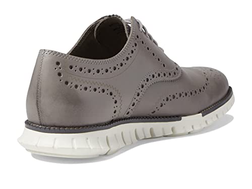 Image of Cole Haan Men's Zerogrand Wingtip Oxford, Ironstone Egret, 13.5 US
