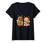 Photo Gallery donna capybara axolotl san valentino amante degli animali bee costume bff maglietta con collo a v Photo Gallery donna capybara axolotl san valentino amante degli animali bee costume bff maglietta con collo a v