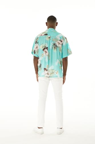 Image of Matchable Couple Hawaiian Shirt or Dress Signature Prints Pineapple | Sold Individually; Matchable Couple Collection; Soft Comfortable Fabric; Signature Tropical Prints; Vacation Ready