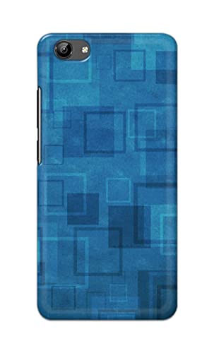 Image of Printed Hard Back Cover Case for Vivo Y71 | Vivo Y71i Back Cover (Plain Azure Blue) -1302